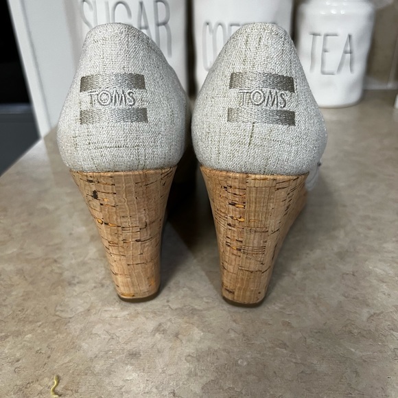 TOMS Stella Classic Cork Wedge size 8.5 - Picture 6 of 8
